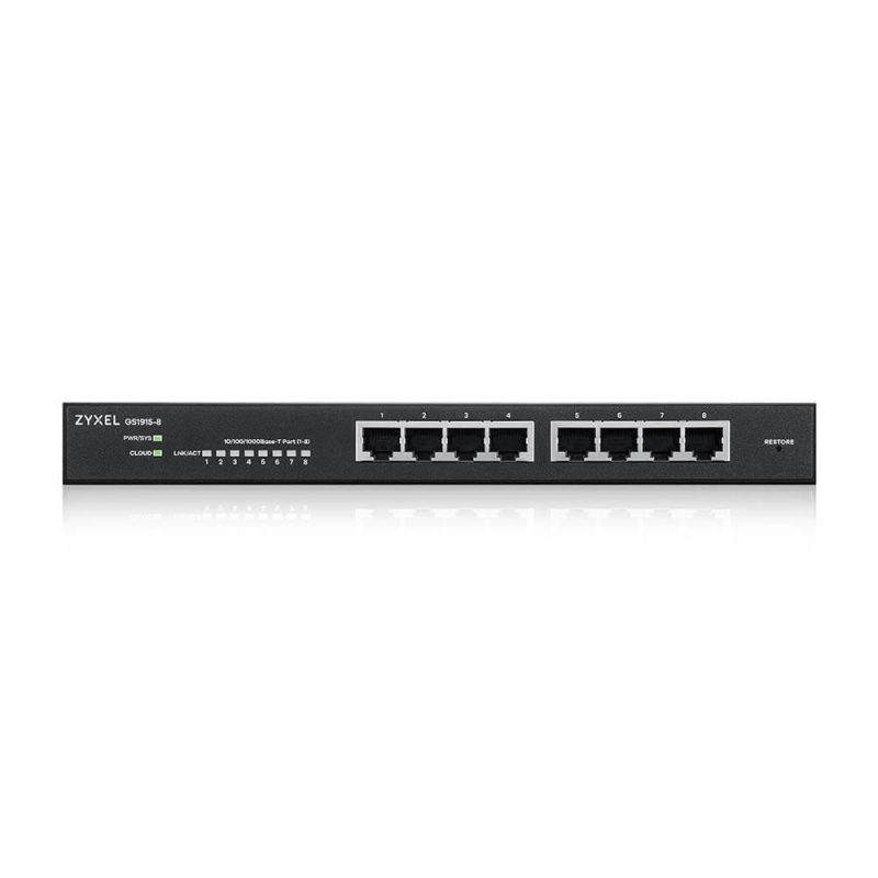 Суич ZyXEL GS1915-8, 8-портов, Gigabit, Управляем - Image 2
