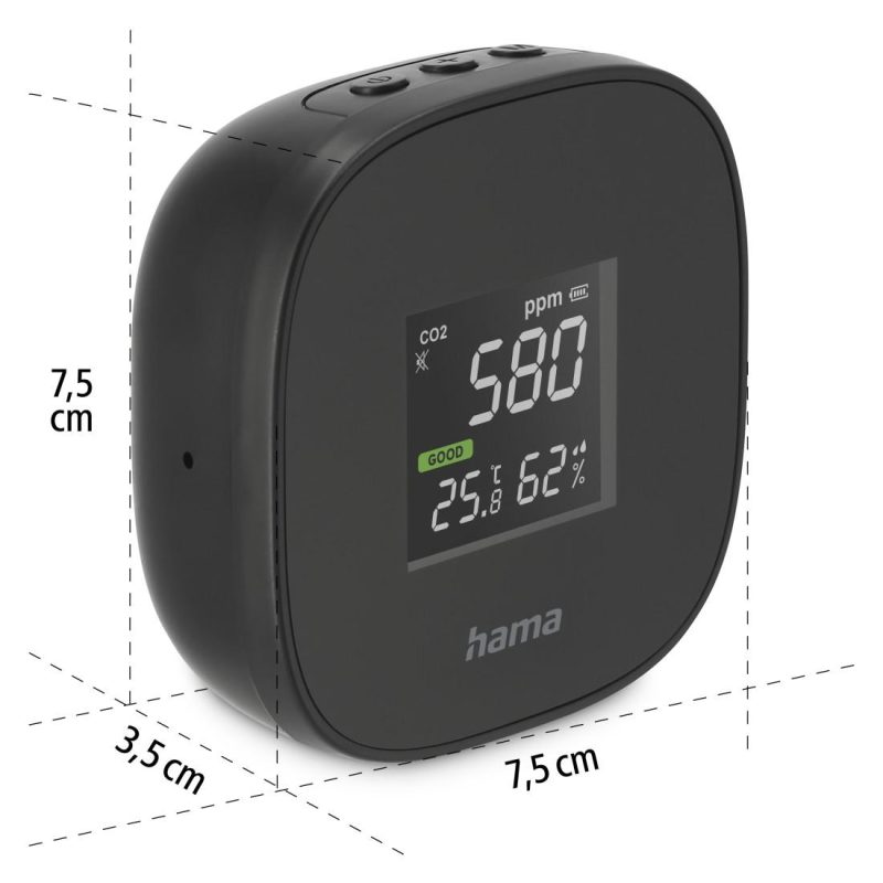 Уред за измерване HAMA Safe, CO2, 186434 - Image 8