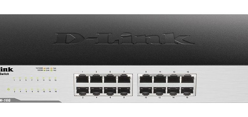 Суич D-LINK GO-SW-16G, 16 портов, Gigabit