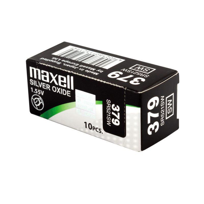 Бутонна батерия сребърна MAXELL SR521 SW /AG0/379/ 1.55V - Image 4
