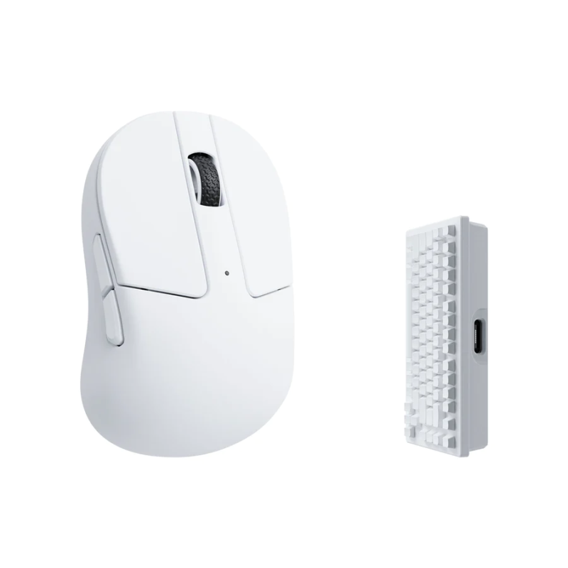 Геймърска Безжична мишка Keychron M4 4000Hz, Matte White - Image 2