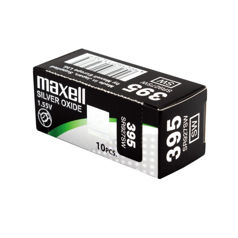 Бутонна батерия сребърна MAXELL SR927 SW /395/399/  AG7   1.55V - Image 3
