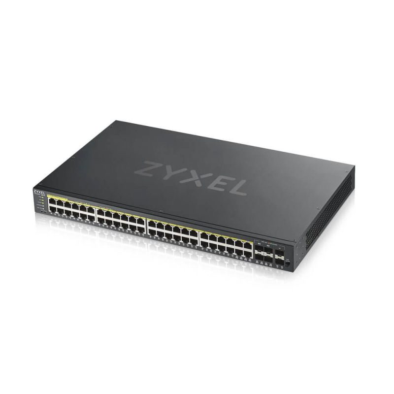 Суич ZYXEL GS1920-48HP, 44х GbE порта, 4х Combo порта SFP/RJ-45, Управляем, Монтаж в шкаф - Image 3