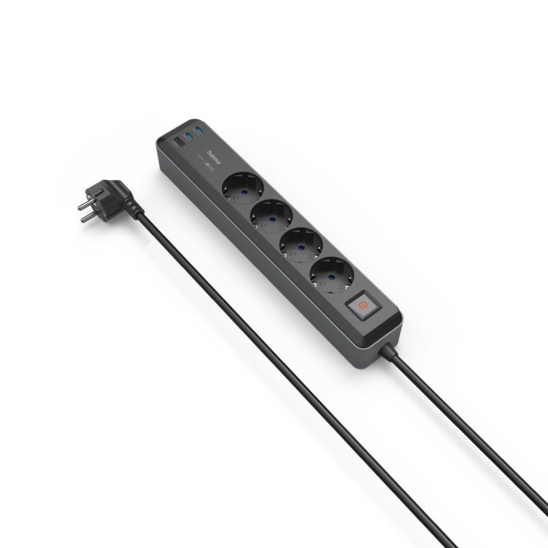 Разклонител, 4-гнезда, USB-C/A 65 W, PD, HAMA-223189 - Image 8