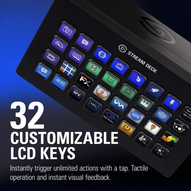 Контролер Elgato Stream Deck, 32 LCD бутона, черен - Image 2