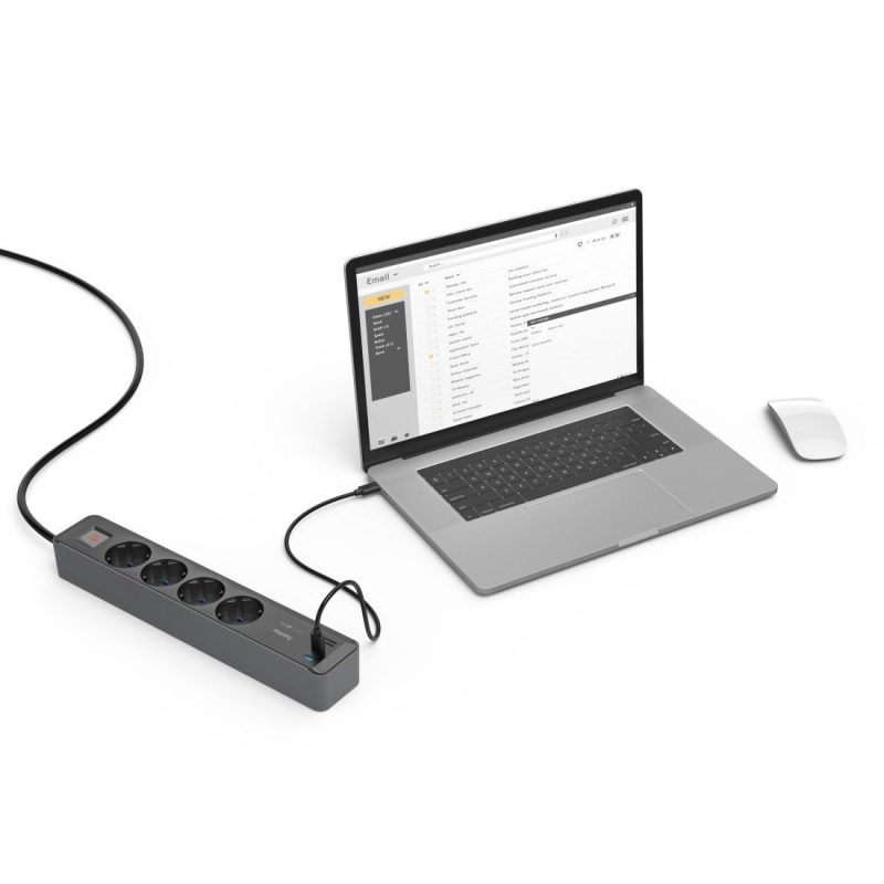Разклонител, 4-гнезда, USB-C/A 65 W, PD, HAMA-223189 - Image 6