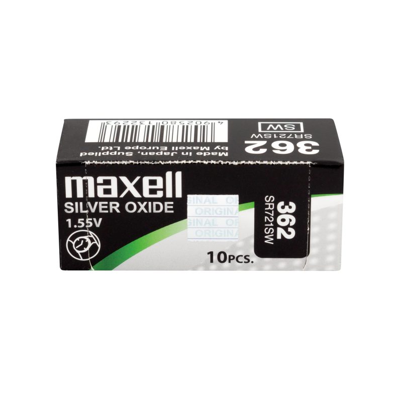 Бутонна батерия сребърна MAXELL SR721 SW  AG11/362/ 1.55V - Image 2