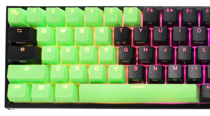Капачки за механична клавиатура Ducky Green 31-Keycap Set Rubber Backlit Double-Shot US Layout - Image 3
