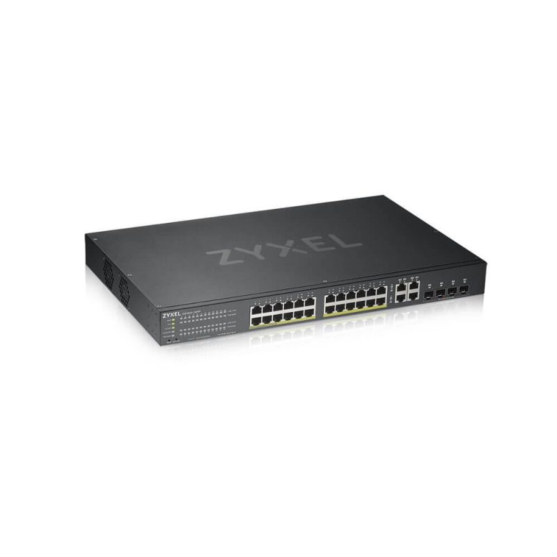 Суич ZYXEL GS1920-24HPV2, 24 портов Gigabit Smart-Managed PoE, за монтаж в шкаф - Image 3