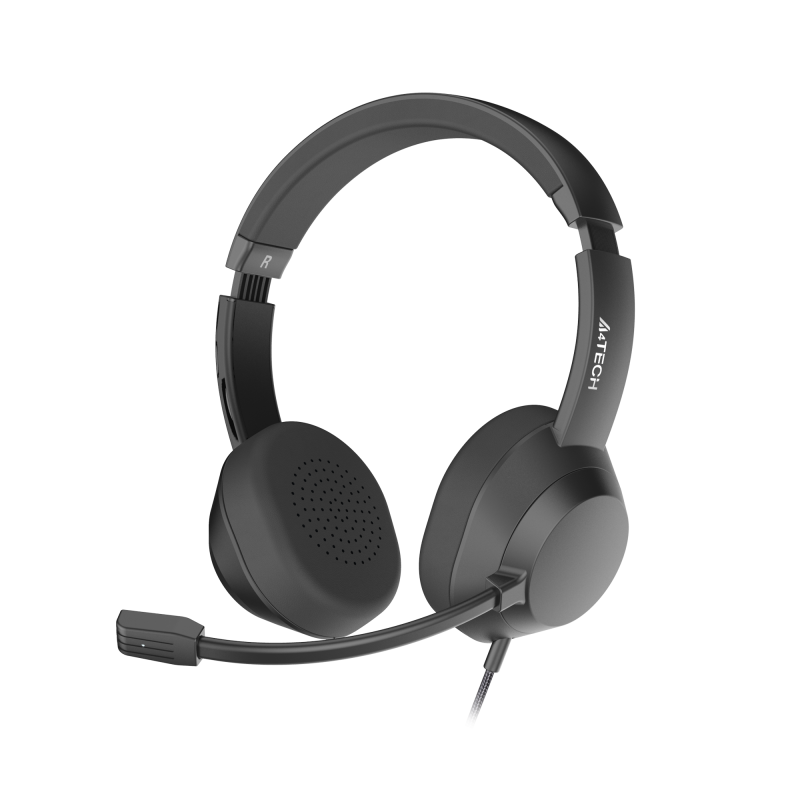 А4tech Fstyler FH150U Слушалки с микрофон USB, Noice Cancelling,леки, черни - Image 4