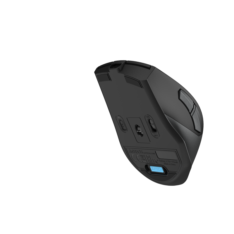 A4tech FB45CS Air'2 Stone grey безжичнa мишка, Dual mode, до 2000 dpi, черна - Image 3