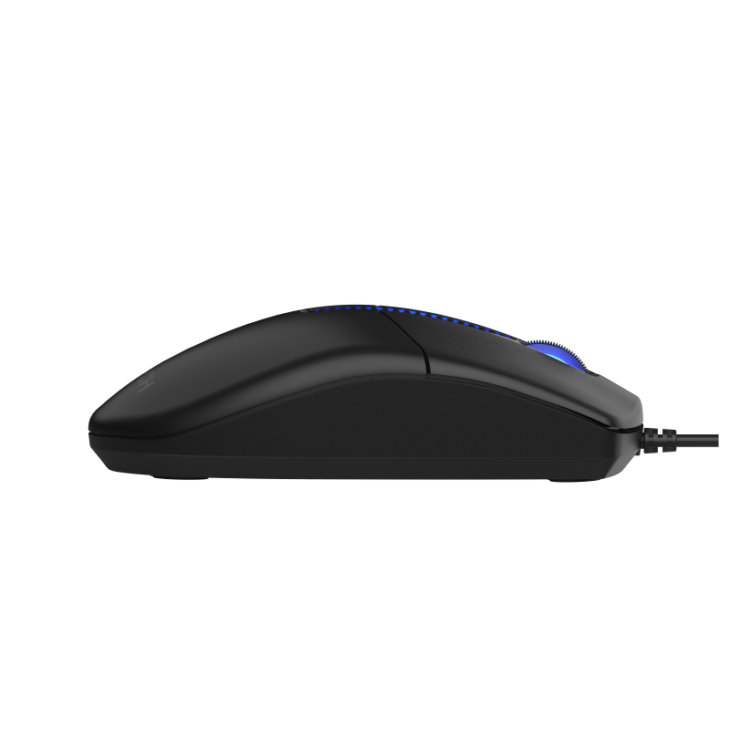 A4tech Illuminate N530S Жична безшумна мишкa черна, 1200 dpi - Image 2