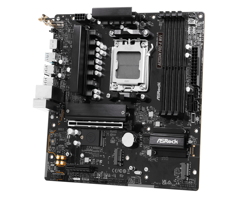 Дънна платка ASRock A620AM PRO-A WIFI, AM5 - Image 3
