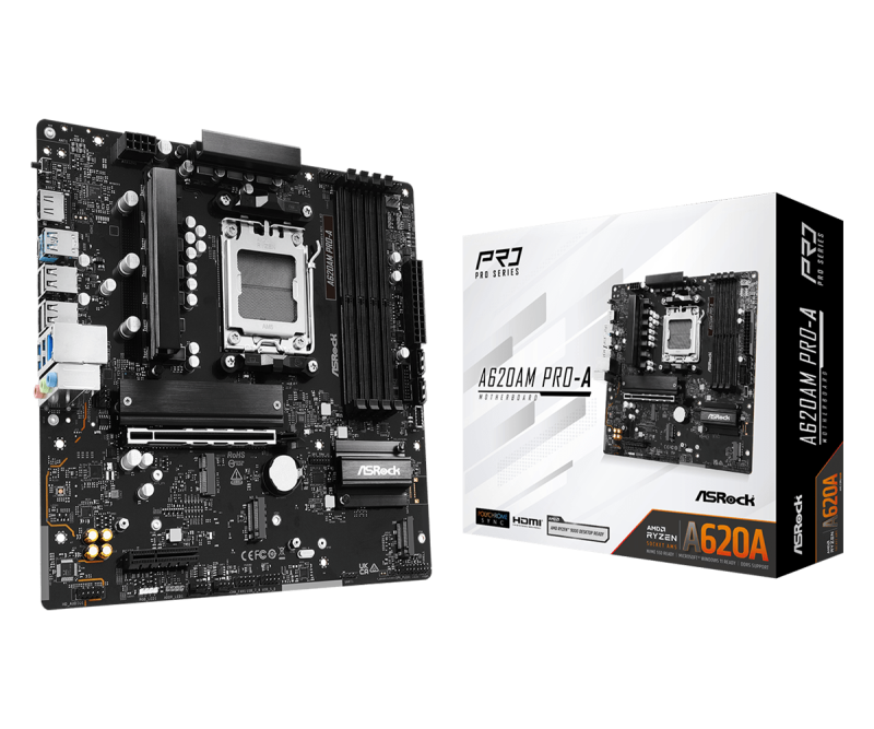 Дънна платка ASRock A620AM PRO-A, AM5 - Image 5