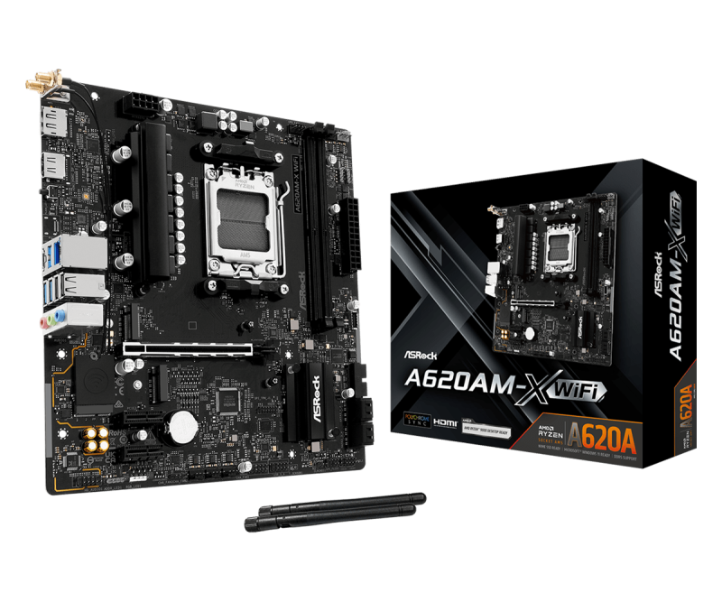 Дънна платка ASRock A620AM-X WIFI, AM5 - Image 5