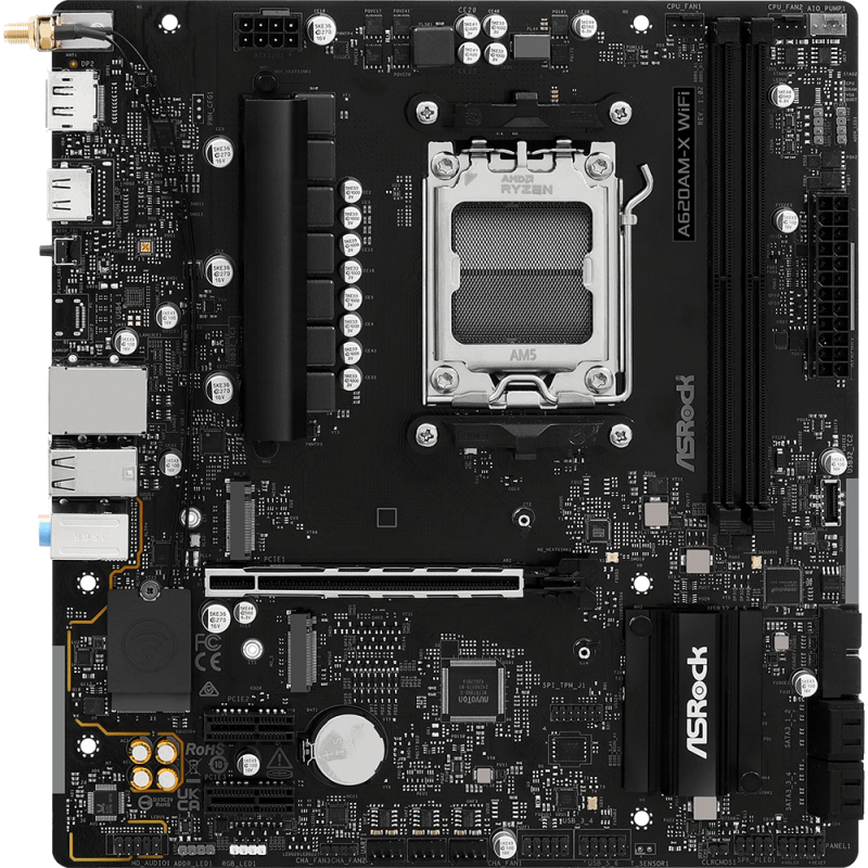 Дънна платка ASRock A620AM-X WIFI, AM5