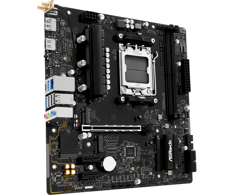 Дънна платка ASRock A620AM-X WIFI, AM5 - Image 2