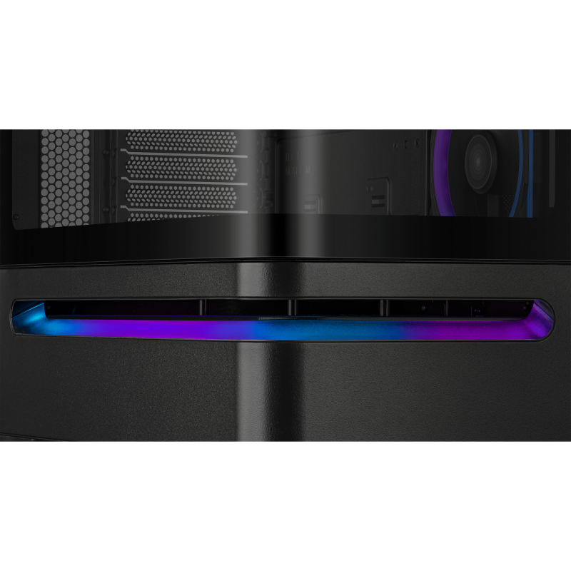 Кутия ASUS Prime AP202 ARGB mATX + 3 ARGB Вентилатора - Black - Image 10