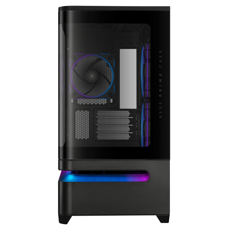 Кутия ASUS Prime AP202 ARGB mATX + 3 ARGB Вентилатора - Black - Image 4