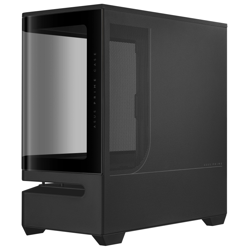 Кутия ASUS Prime AP202 ARGB mATX + 3 ARGB Вентилатора - Black - Image 6