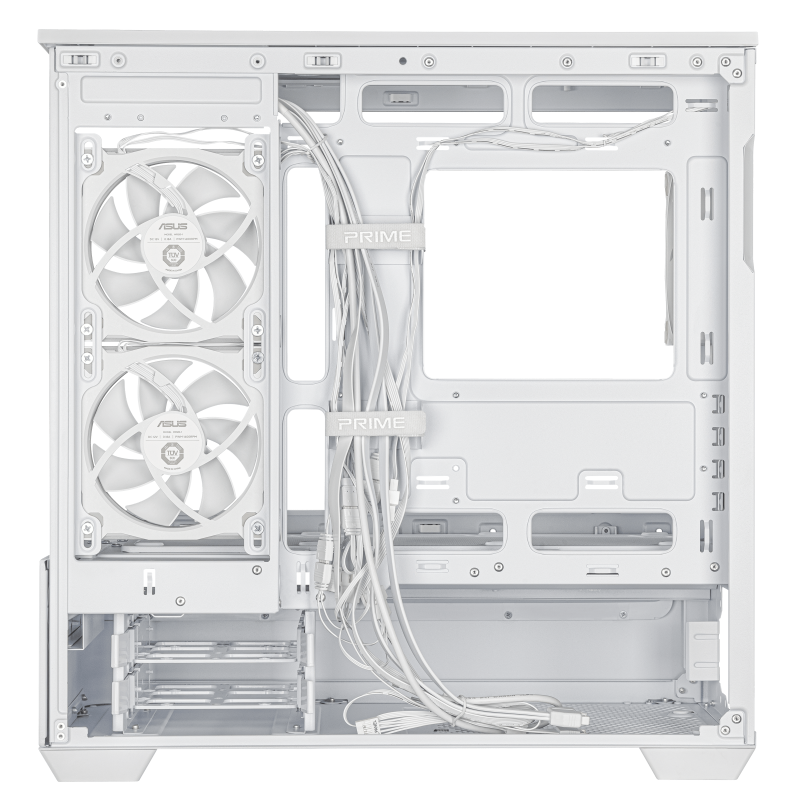 Кутия ASUS Prime AP202 ARGB mATX + 3 ARGB Вентилатора - White - Image 10