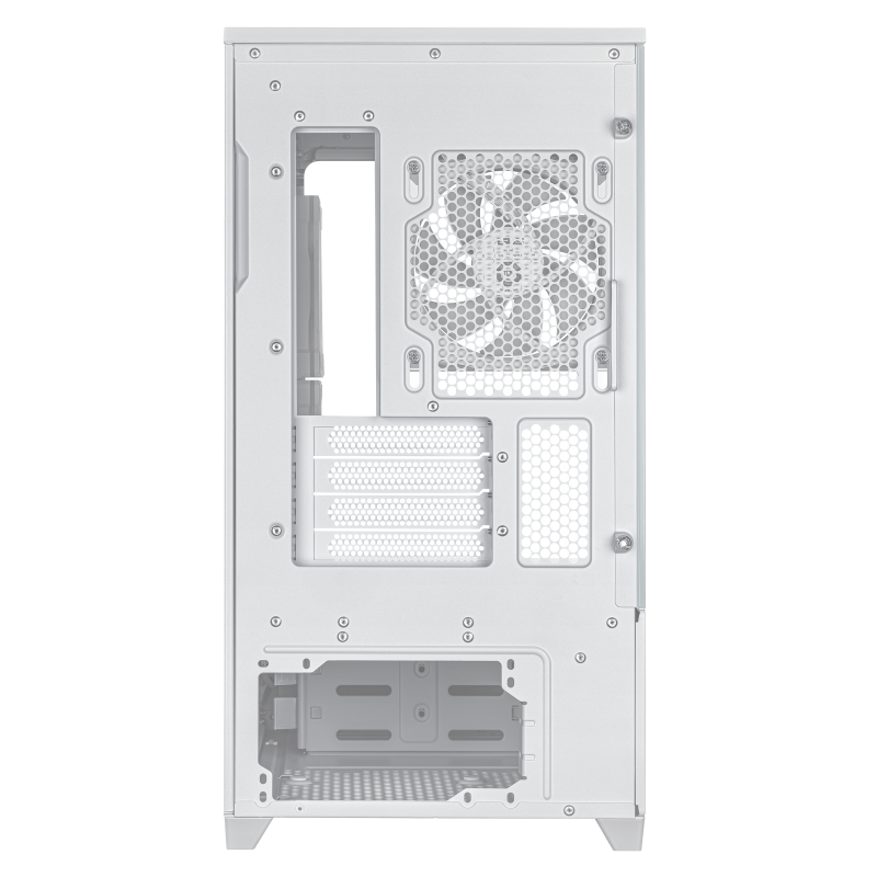Кутия ASUS Prime AP202 ARGB mATX + 3 ARGB Вентилатора - White - Image 12