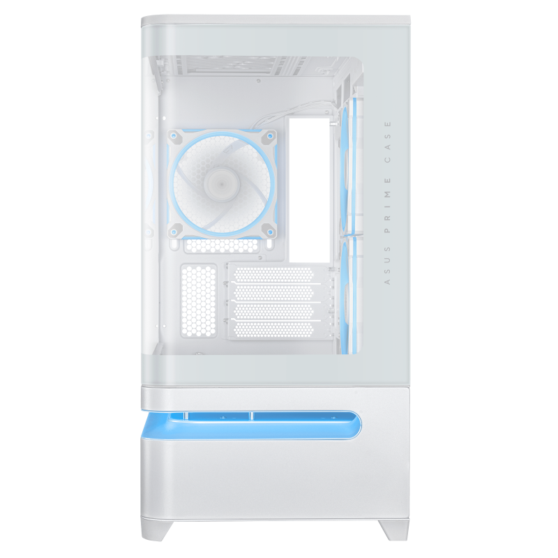 Кутия ASUS Prime AP202 ARGB mATX + 3 ARGB Вентилатора - White - Image 4