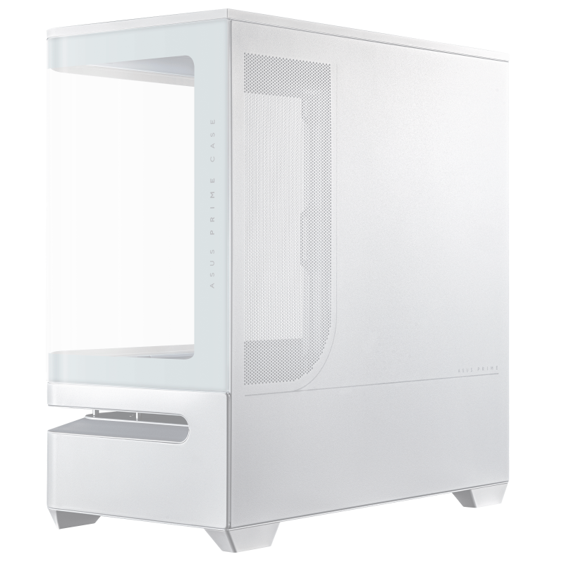 Кутия ASUS Prime AP202 ARGB mATX + 3 ARGB Вентилатора - White - Image 6