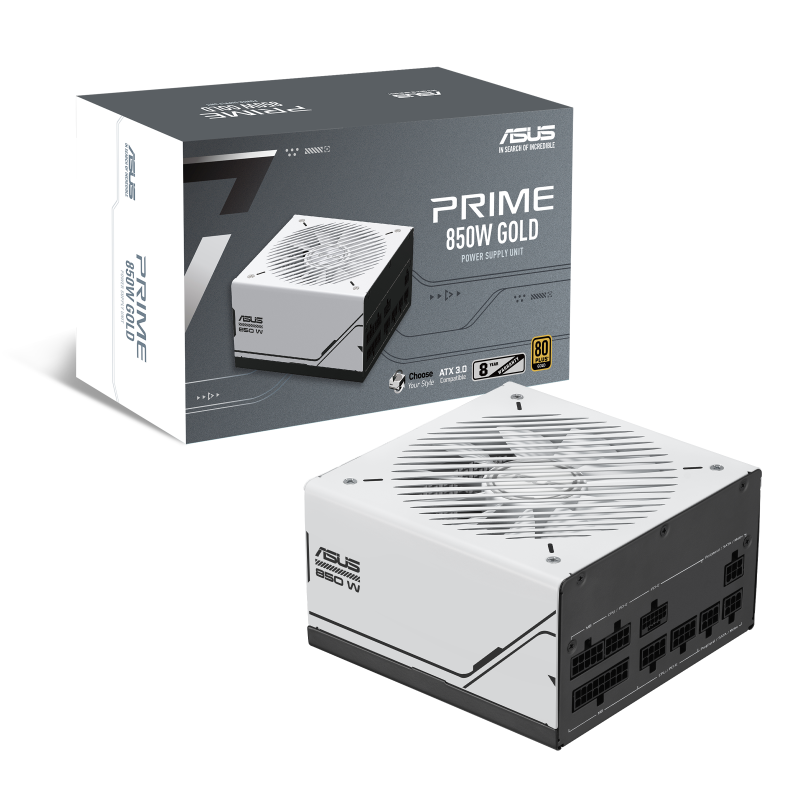 Захранващ блок ASUS PRIME 850W, 80+ Gold PCIe 5.1, Fully Modular - Image 11