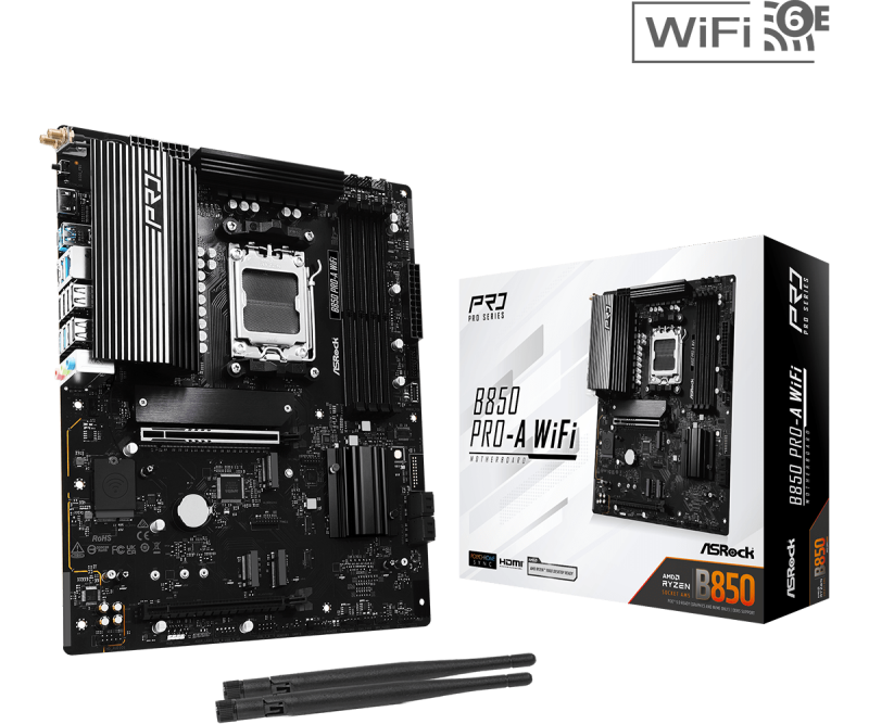 Дънна платка ASRock B850 PRO-A WIFI socket AM5 - Image 5