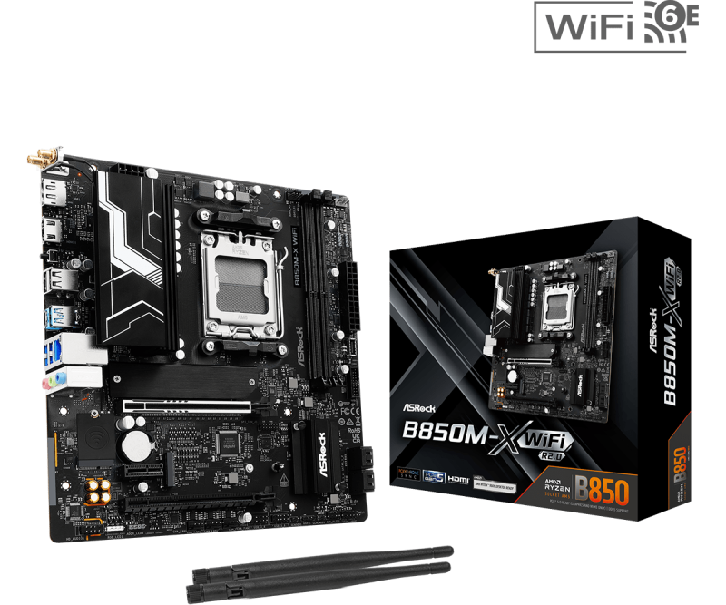 Дънна платка ASRock B850M-X WiFi R2.0 socket AM5 - Image 5