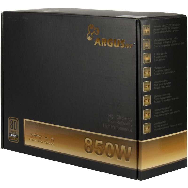 Захранващ блок Inter Tech Argus BPS-850 850W 80+ Bronze ATX 3.0 - Image 4