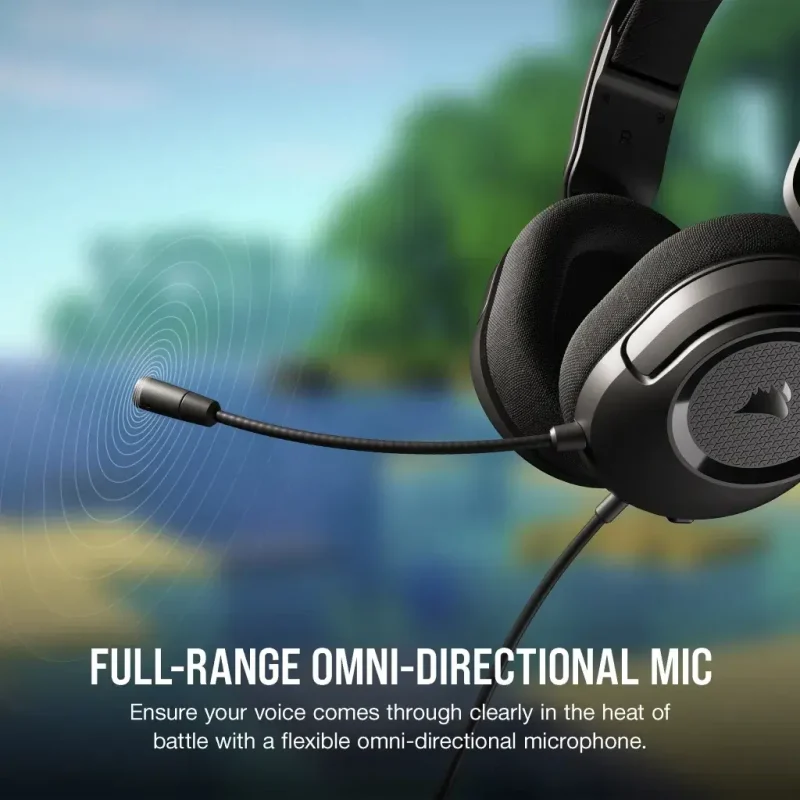 Геймърски слушалки с микрофон Corsair HS35 SURROUND v2 7.1 Dolby Audio 3.5mm/USB - Image 6