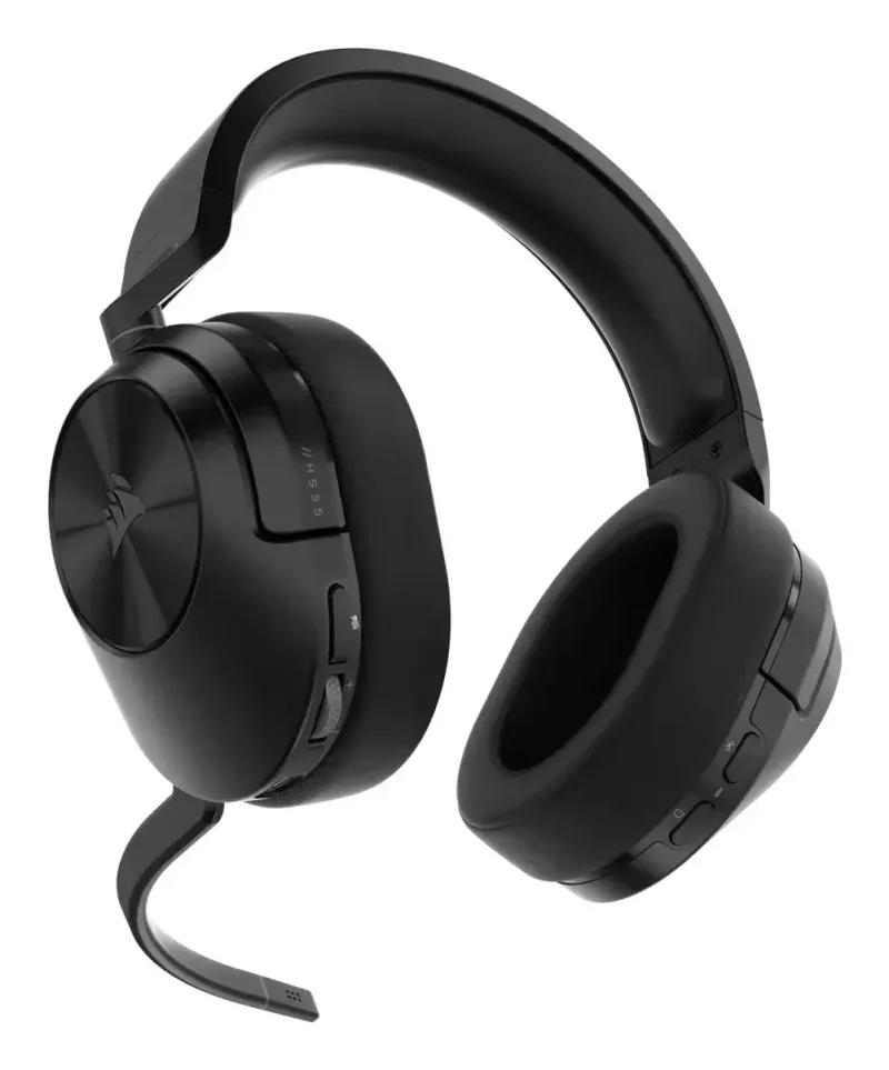 Геймърски слушалки с микрофон Corsair HS55 Carbon безжични и блутут PC/PS5/PS4 - Image 4