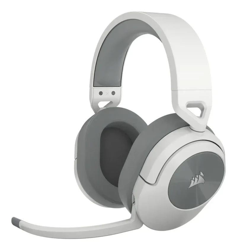 Геймърски слушалки с микрофон Corsair HS55 White безжични и блутут PC/PS5/PS4 - Image 2