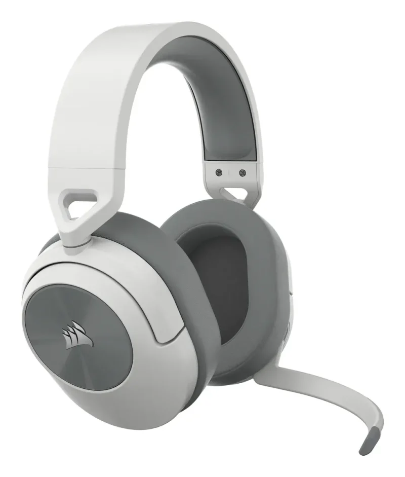Геймърски слушалки с микрофон Corsair HS55 White безжични и блутут PC/PS5/PS4 - Image 4