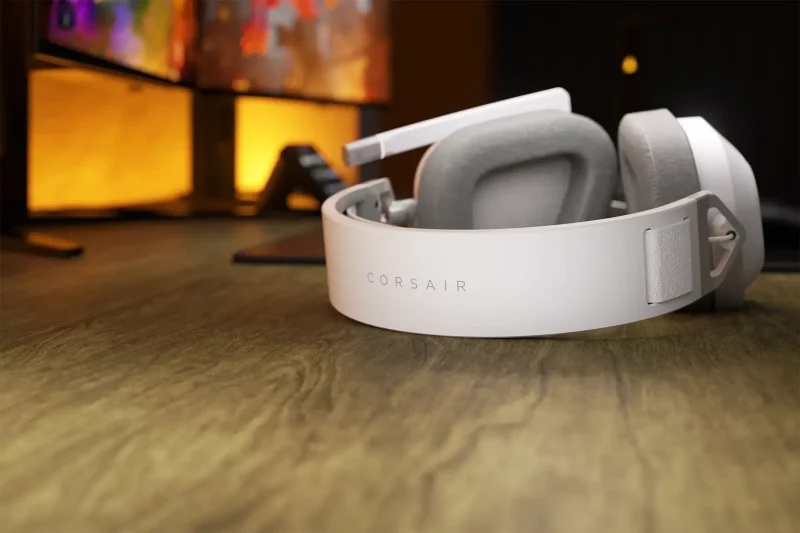 Геймърски слушалки с микрофон Corsair HS80 MAX White безжични и блутут PC/PS5/PS4 - Image 7