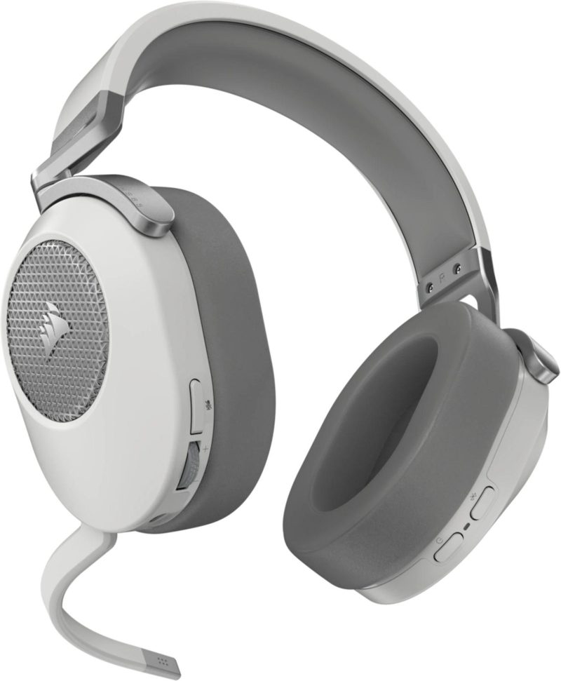 Геймърски слушалки с микрофон Corsair HS65 v2 Carbon безжични и блутут PC/PS5/PS4 - Image 3