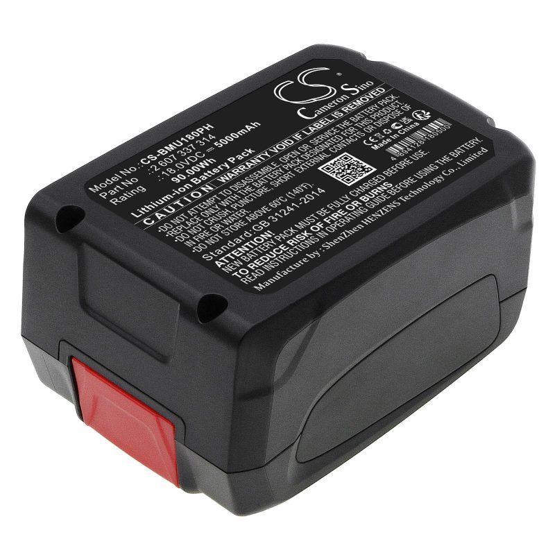Батерия  акумулаторен трион  BOSCH AdvancedCut 18 1600A005B0 LiIon 18V 5000mAh Cameron Sino - Image 4