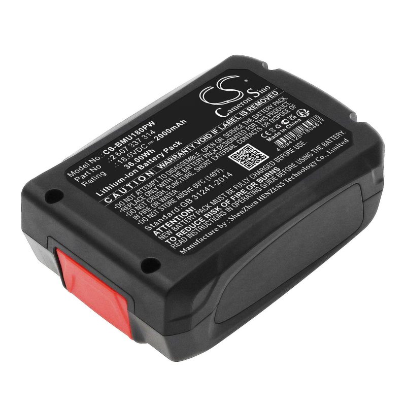 Батерия  акумулаторен трион  BOSCH AdvancedCut 18 1600A005B0 LiIon 18V 2000mAh Cameron Sino - Image 4