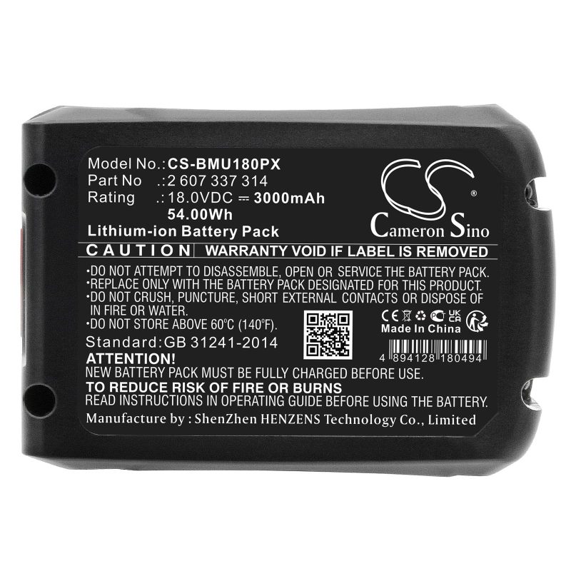 Батерия  акумулаторен трион  BOSCH AdvancedCut 18 1600A005B0 LiIon 18V 3000mAh Cameron Sino