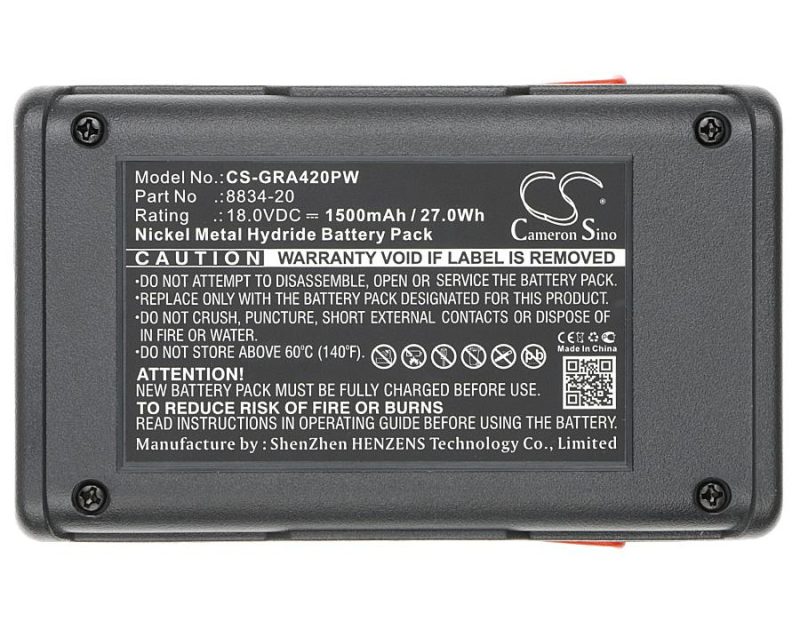 Батерия Cameron Sino,  за акумулаторен храсторез GARDENA 648844, EasyCut 42, SmallCut 300, 8834-20 18V 1500mAh Cameron Sino - Image 3