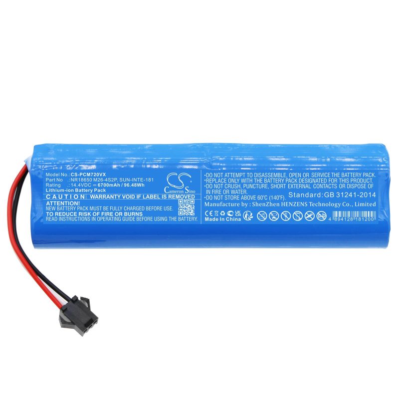 Батерия за прахосмукачка LENOVO Cleaner T1S pro, XIAOMI Roidmi Eve Plus  LiIon 14,4V 6700mAh CAMERON SINO - Image 3