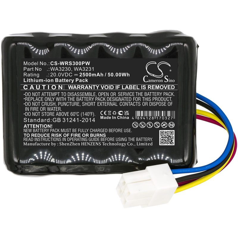 Батерия Cameron Sino, За косачка робот WORX Landroid S 390m2,Landroid S300  FERREX R800 Smart 20V 2500mAh Cameron Sino - Image 3