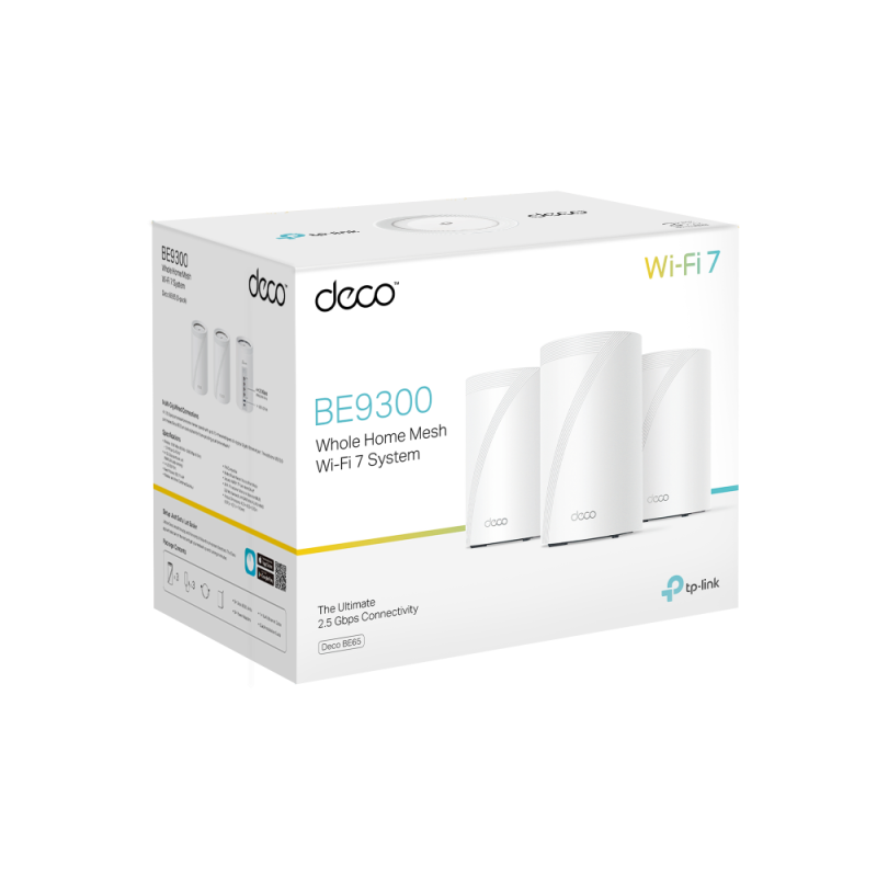 Меш система TP-Link Deco BE65 Wi-Fi 7 BE9300 - 3бр - Image 7
