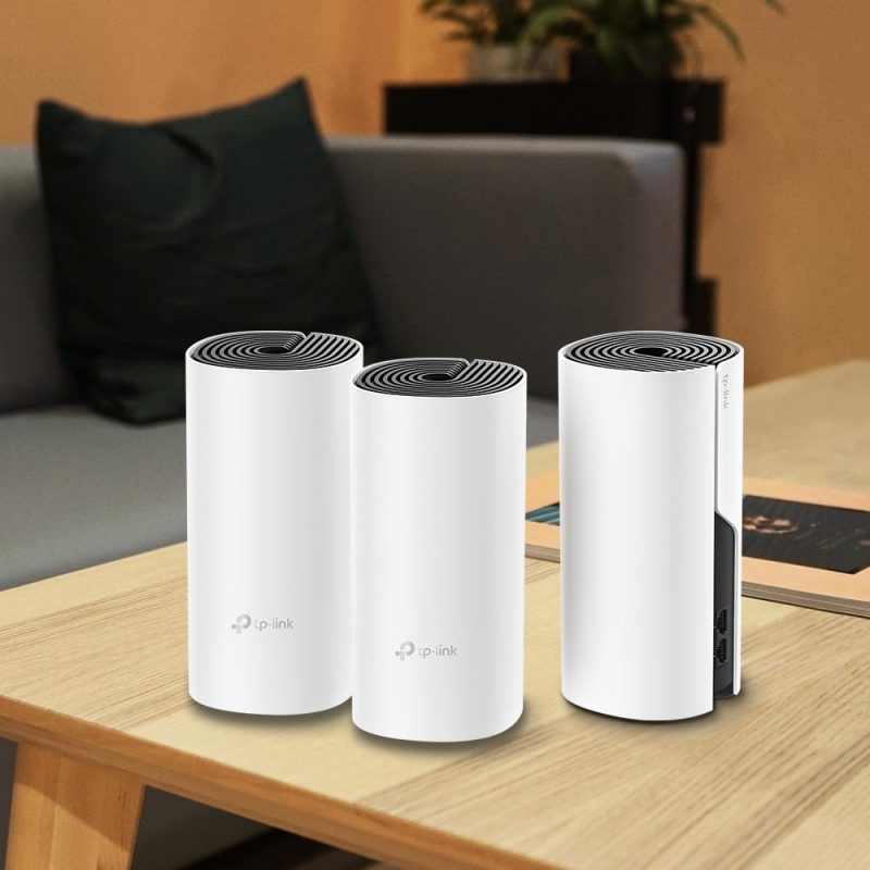 Безжичен рутер TP-Link Deco M4, AC1200, 2.4/5 GHz, 300 -  867 Mbps, Gigabit, 3 бр. в комплект - Image 6