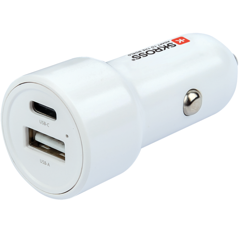 Зарядно за кола SKROSS, USB-A, USB-C, PD, 65W