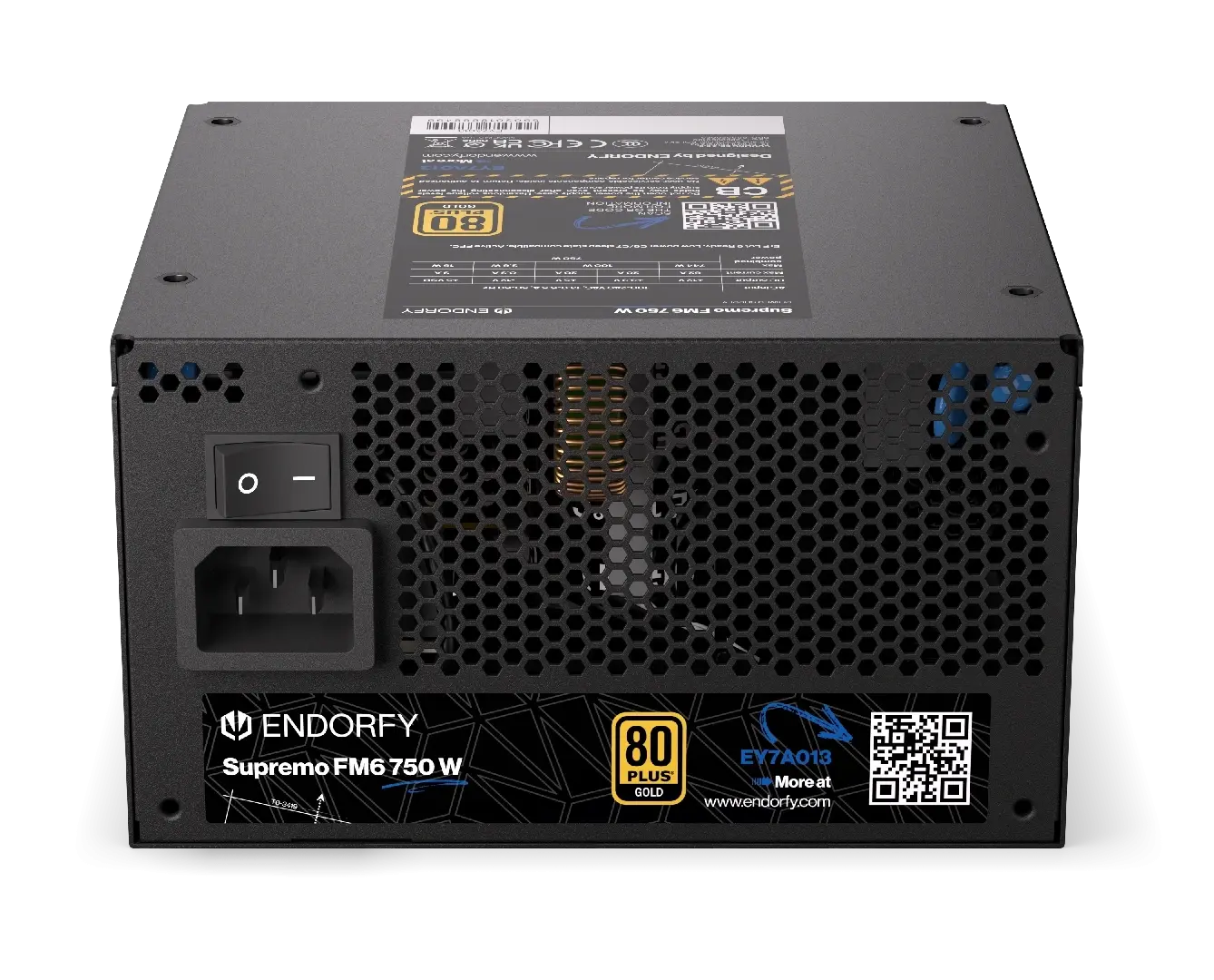 Захранващ блок Endorfy Supremo FM6 750W 80+ Gold, PCIe 5.1 - Fully Modular - Image 8
