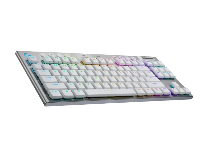 Безжична геймърска механична клавиатура Logitech G915X White Lightspeed TKL - GL Tactile Switch - Image 3