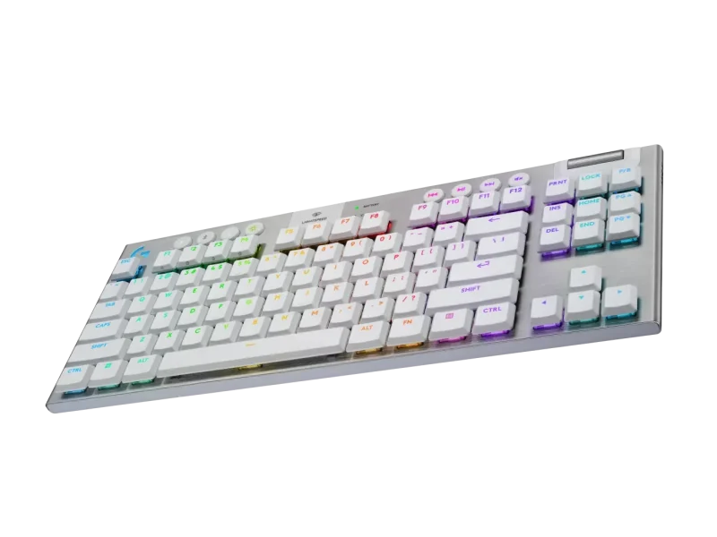 Безжична геймърска механична клавиатура Logitech G915X White Lightspeed TKL - GL Tactile Switch - Image 4